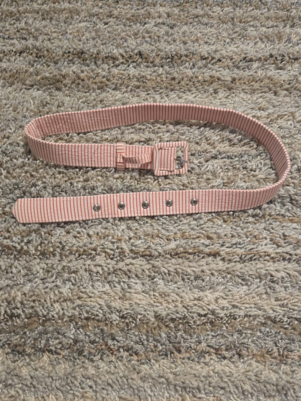 Striped Pink Women’s Fabric Belt